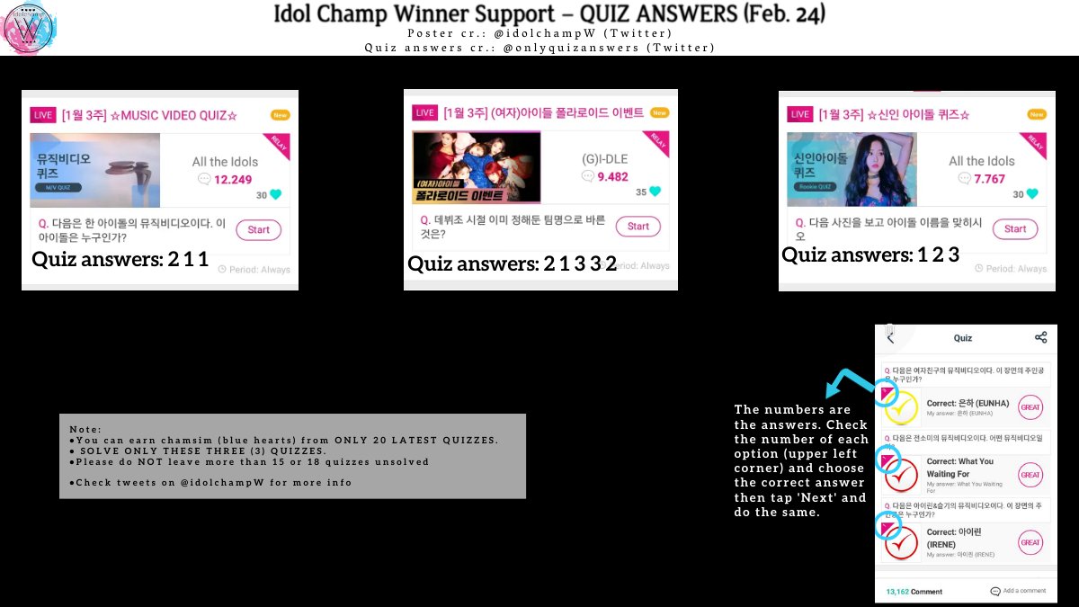 idolchampW's tweet photo. 📣❕IDOL CHAMP

•LIKE all posts on #WINNER's Community (30 likes = 20💙)

•SOLVE ONLY the 3 latest quizzes (quiz answers in the poster below)

•SAVE 15 or 18 quizzes for March

•SAVE ❤💙⭐ for KSY1

#SEE_YOON_SOON #강승윤 #WINNER #위너 @yginnercircle https://t.co/Qi8NDeqoSr
