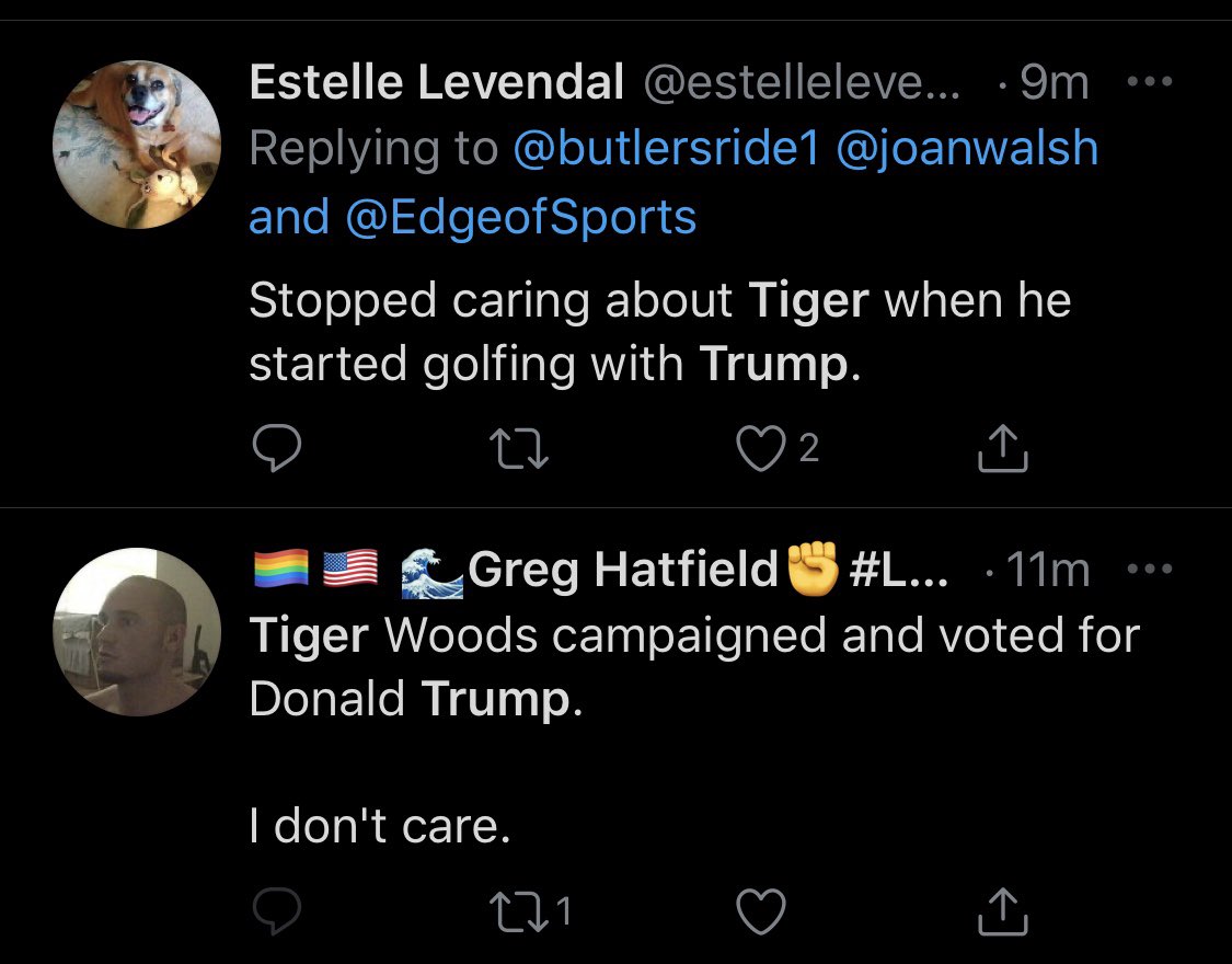 robbystarbuck's tweet photo. Tiger Woods was critically injured in a crash and this is how some people react. These people are truly evil and sick. https://t.co/Dpzo0lpSAe