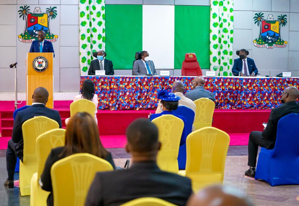 Today, at the inauguration of the  members of the Judicial Service Commission, Health Service Commission and the Board of Ibile Oil and Gas Corporation, I charged members that public good must be their overriding priority.