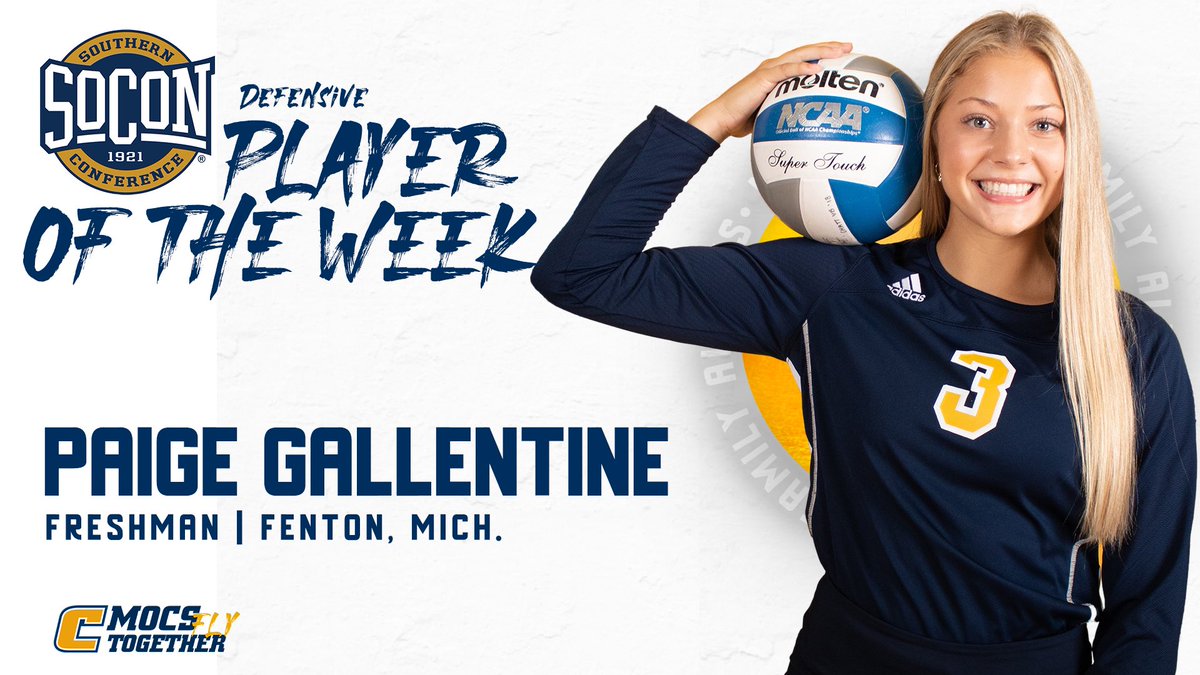 ⭐️ Paige Gallentine Named <a href="/SoConSports/">The Southern Conference</a> Defensive Player of the Week!

🔗 bit.ly/3qUjsja