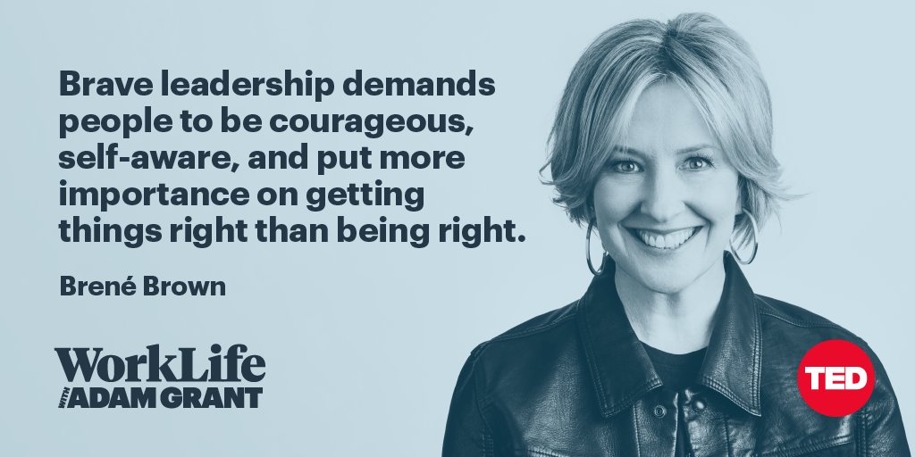 How open should you be at work? @BreneBrown and @AdamMGrant dive into the power of vulnerability at work and share how you can set healthy boundaries. 

Listen to WorkLife on @pocketcasts: tedtalks.social/3aNVTml #TEDPods