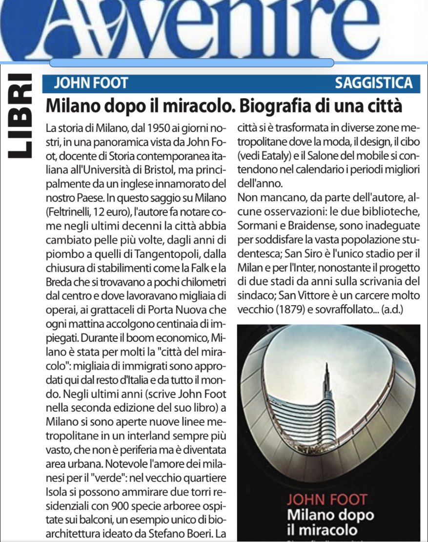 rafsansoni's tweet photo. @Footymac dear mr Foot, this was published on Avvenire last Sunday ... let me know if you wish to receive a copy of the newspaper . Best regards https://t.co/AjUO9W04wR