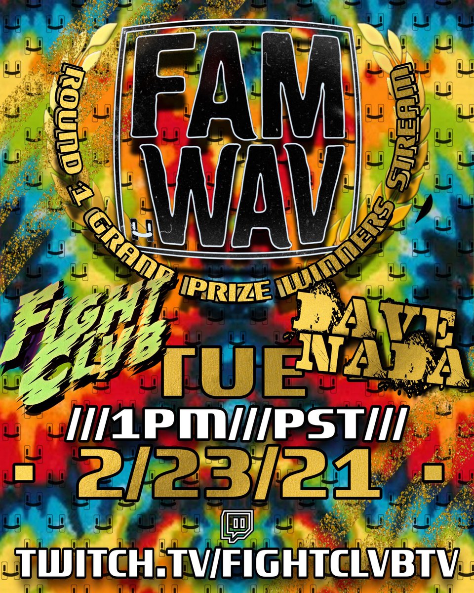 hermanitolabel's tweet photo. sup foos! we’re announcing #famwav round 1 prize winners on @FIGHTCLVBMUSIC’s twitch 1pm PST. also I prob won’t be wearing my tooth, come hang... https://t.co/QR7U2uaV3t