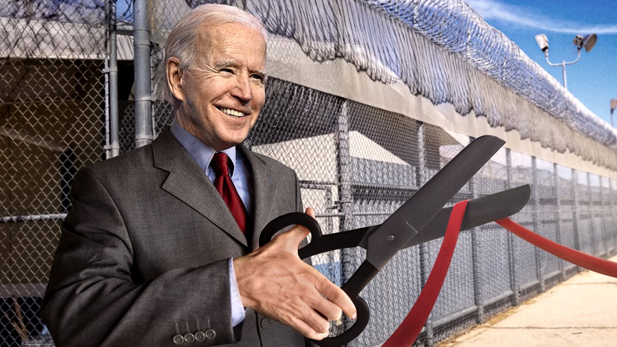 TheOnion's tweet image. Biden Unveils Cool Teen Migrant Detainment Center Where Youths Can Hang Out And Never Leave bit.ly/3dNzPKi