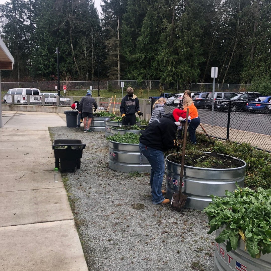 Students in our Transitions Program (ages 18-21) partnered with our Early Learning Center (preschool) to help prepare garden spaces for spring planting. #wearelssd