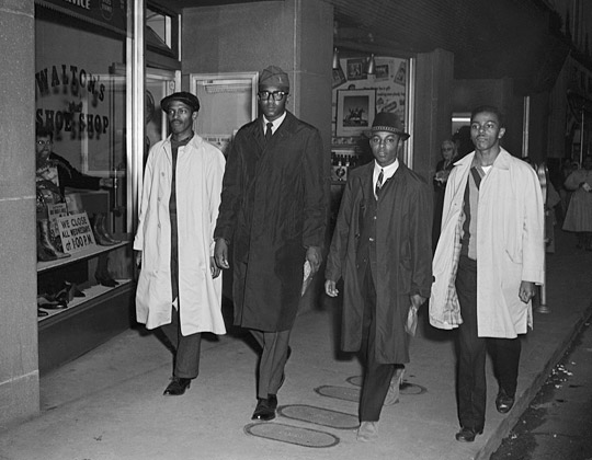 BrenauU's tweet photo. Last night our #StridingForward walkers passed Greensboro, NC, where, on Feb. 1, 1960, the Greensboro Four sat down at the Woolworth lunch counter and started a wave of sit-ins and protests around the country. Learn more and log your miles at https://t.co/OWkjcOvbbn. https://t.co/RYbT4G1CUa