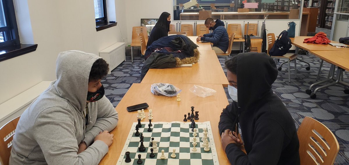 MountToday's tweet photo. #AfterTheBell Chess and Dominoes Club. #OpenToEducate #TheMount #AllBoys #Grades6through12 https://t.co/UX1nDBuWnL