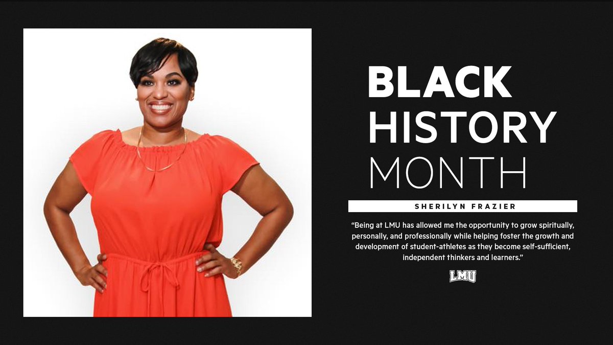 As we continue celebrating #BlackHistoryMonth, we are recognizing those who have impacted our department beyond the field of competition. Today, we thank @lmulionsSAS's Sherry Frazier for helping our student-athletes succeed in the classroom and life. #UniteThePride