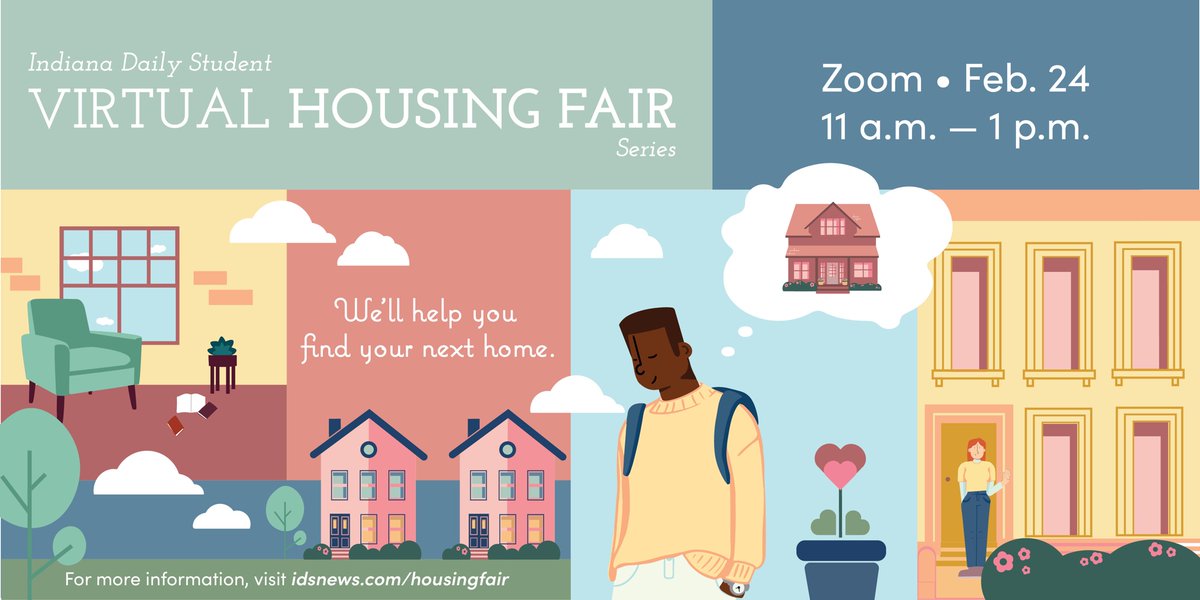 Join us tomorrow for the Virtual Housing Fair from 11am-1pm! 

<a href="/idsnews/">Indiana Daily Student</a>