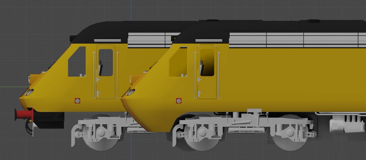 Blobinik's tweet image. The modelling of both ends of the class 43 NMT is complete, texturing will be done by someone else. #Blender3d #RobloxDev