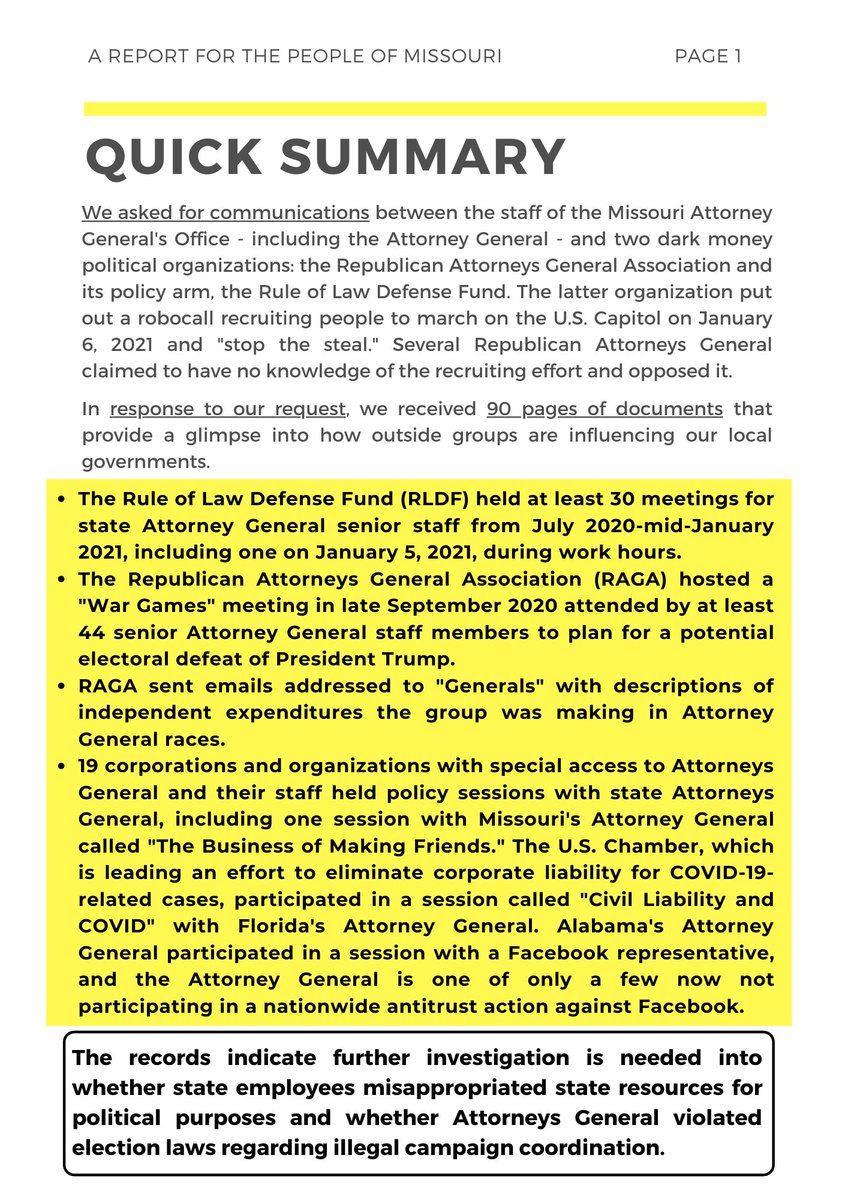 We received 90 pages of documents that show the influence of these secretive organizations over state Attorneys General and their staff.The records showed:2/