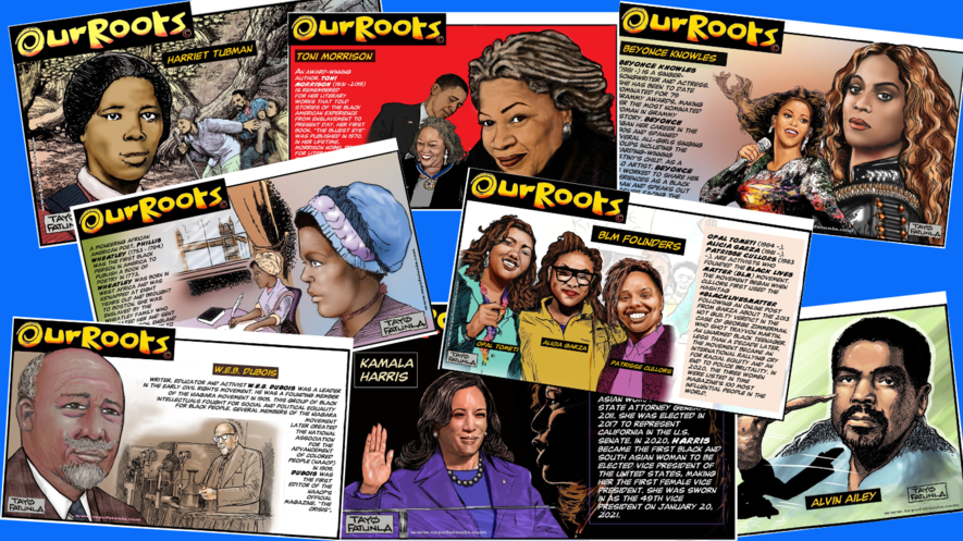 We've partnered with award-winning comic artist <a href="/tfatunla/">flexTayoToons</a> to present this illustrated Black history cartoon series, OUR ROOTS. Explore with your students today: newse.la/3bBbNQ2
#BlackHistoryIsOurHistory