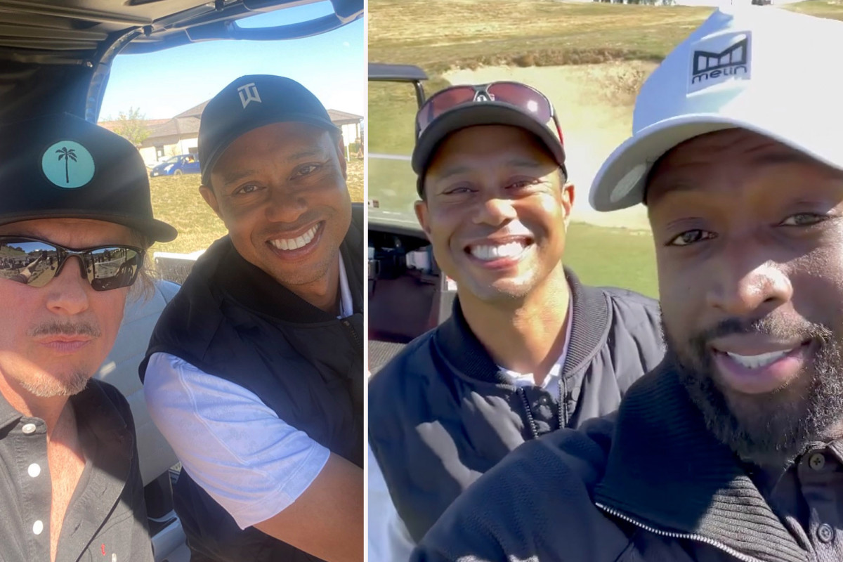 Tiger Woods was on course with Dwyane Wade, David Spade day before accident