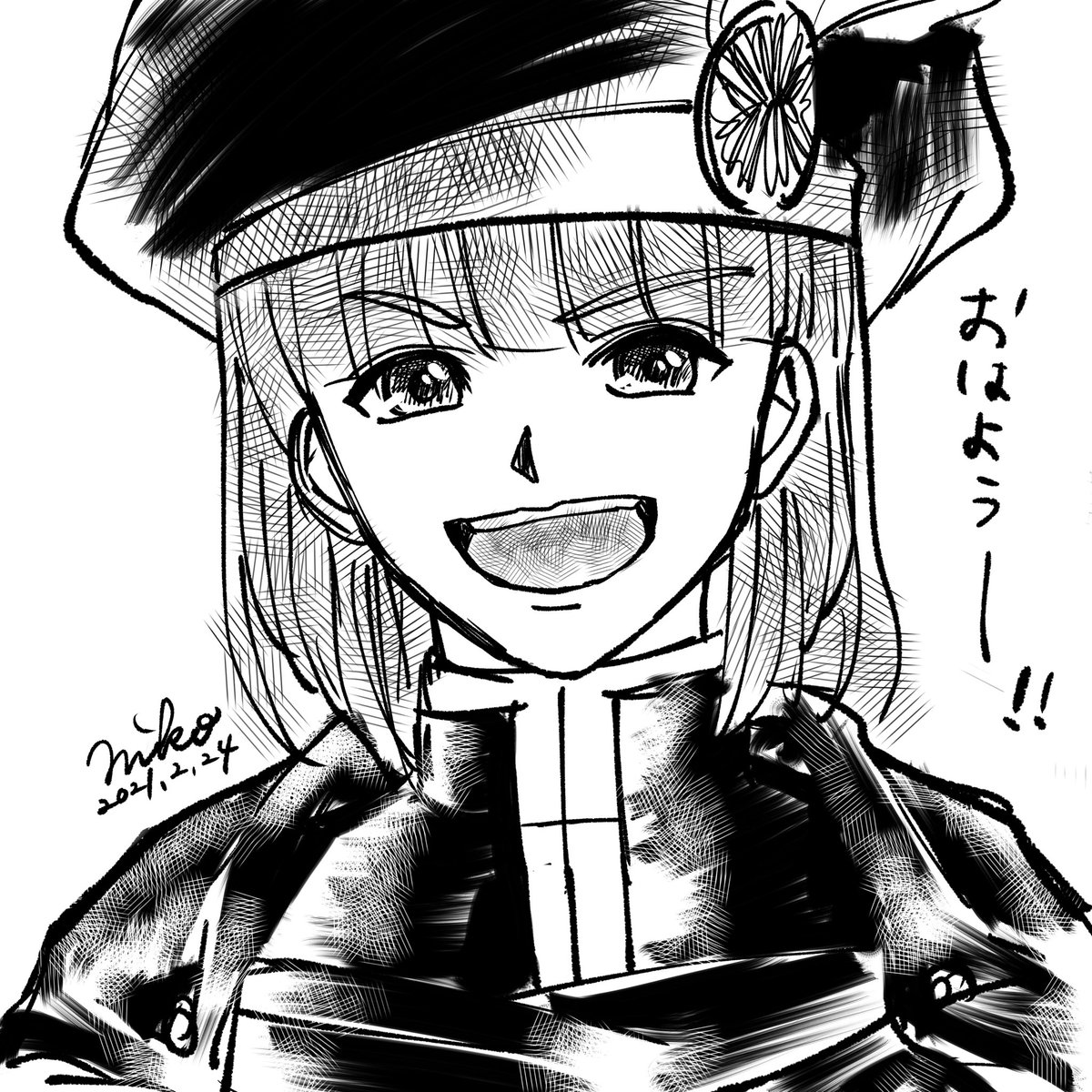 おはようございますー!
明け方からドタバタしたので15分らくがき写経 