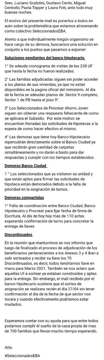 gottimf's tweet photo. Una vez más solicitando lo que corresponde. Firmas ya!
@jorgeferraresi
@alferdez
@JuanMaquieyra
@lucianoscato
@paoteper
@BancoCiudad
@BcoHipotecario
@Procrear
@MinHabitatAR
@rossi_delfina
@francomoccia
@P_Villalba
@Nicolas_Massot
#GuilleLaje
#SorteoEBA
#ReconstruccionArgentina https://t.co/WGP3pBopWR
