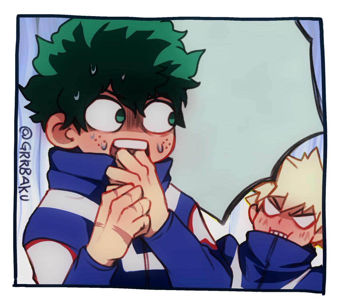 Shame on me i forgot Dekus hand scars so here is an image you can write whatever you want hahahahahah🤣 