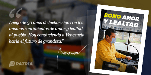 BonosSocial's tweet photo. Inicia la Entrega del #2do. Bono Especial del mes de Febrero 2021 llamo #AmorYLealtad a través del @CarnetDLaPatria esperando la notificación al numero 3532 del Sistema Patria.

 #PatriaLibreYSoberana
@NicolasMaduro @Mippcivzla @ViceVenezuela https://t.co/WtLF5GPK5Q