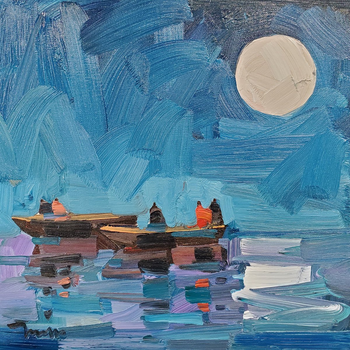 JoseTrujilloArt's tweet image. Love that moon! 
.
.

#oilpainting #oiloncanvas #expressionism #impressionism #modernart #artist #seascape #nautical #boats #collectible #artcollector #interiordesigner #interiordecorator #decor #contemporarypainting #ebay #artauction