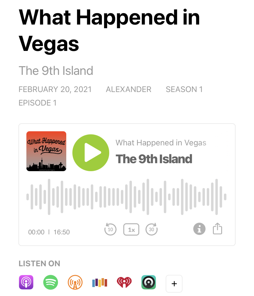 Episode 1 is out now! Listen here or wherever you get your podcasts whathappenedinvegas.buzzsprout.com/1697122/788429…