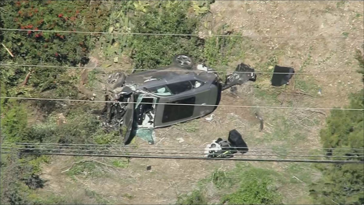 Инциденты 2021. Джо Рэнфт авария. Tiger Woods car crash