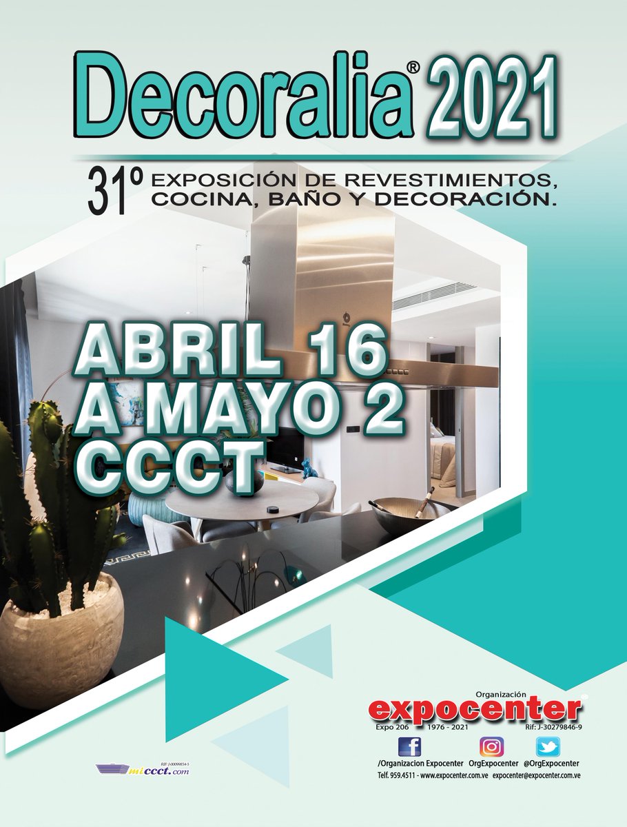 entrerayas's tweet image. La Exposición Decoralia 2021 ya tiene fecha: del 16 de abril al 2 de mayo. Próximamente informaremos de los horarios y las medidas de bioseguridad para visitarla. Organiza: @OrgExpocenter