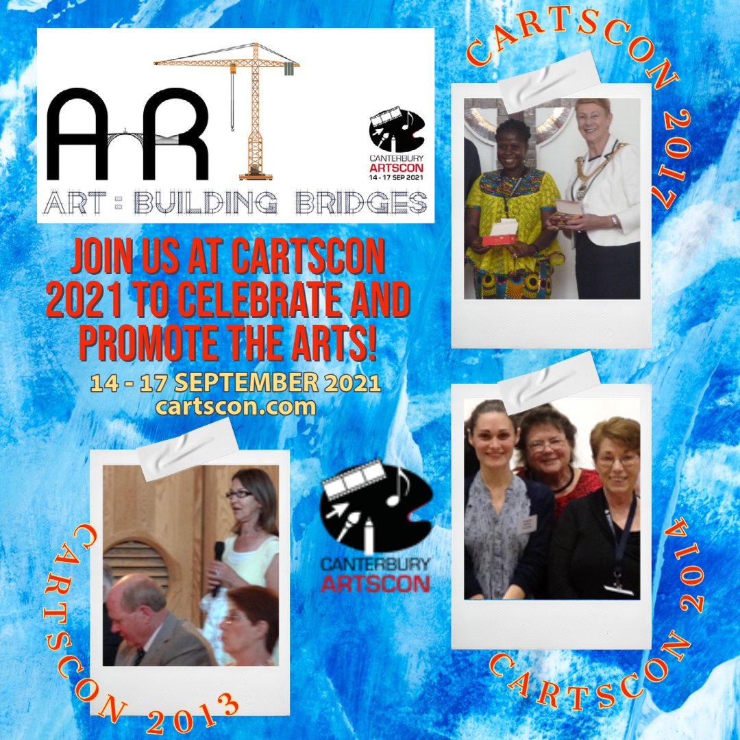 Warnborough's tweet photo. The #CArtsCon is an annual #conference that brings #together people who are interested in the #arts to #share their ideas, knowledge, and experience. 

The theme for 2021 is “ #Art: Building Bridges “. 
#CArtsCon2021 will be from September 14 to 17.
https://t.co/hufSCgkJ4Y https://t.co/0By592gZ3b