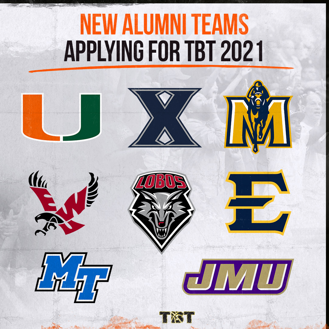 thetournament's tweet photo. We already know 8 new alumni teams applying for TBT 2021‼️ https://t.co/BaPPvKvZD1