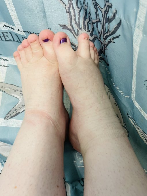 Before.  After.   Can you imagine how those little feet smell after 8 hours spent standing and sweating