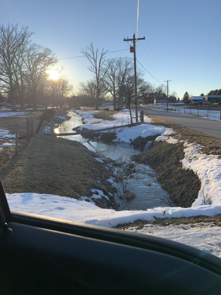 Sun is shining and the creek is flowing again! No more hauling water for awhile

What’s something you’re thankful for today?