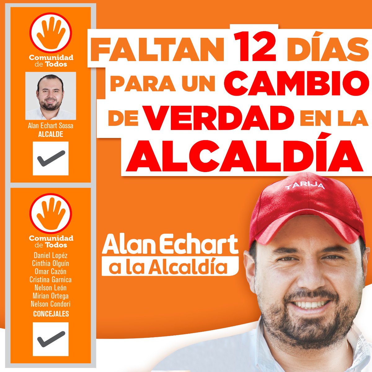 joseluisarandi1's tweet photo. Mi voto para la Alcaldia en #Tarija es para @alanechart  un joven tarijeño que ha venido preocupandose por conocer las necesidades de la mayor cantidad de barrios posibles!. https://t.co/qWzXuqzKcQ