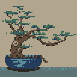 zizhen96's tweet photo. Amazing submission from Today's PIXEL CRUNCH!

Theme: Bonsai
You all are so talented!

Submissions by: @bySamuelTome , Manhattanant, ChromeCreep, @madbookstudios 

#pixelart #aseprite #bonsai #pixelartist https://t.co/8QdpmVw9bI