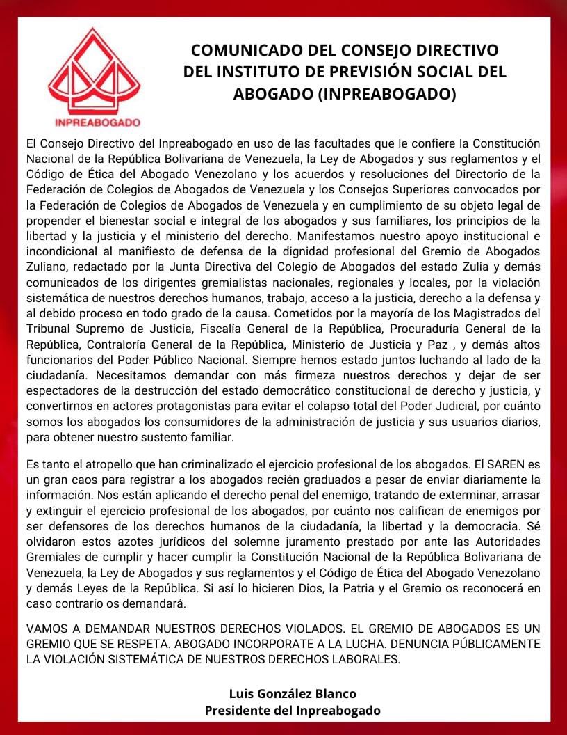 Ilustre Colegio de Abogados de Caracas tweet media