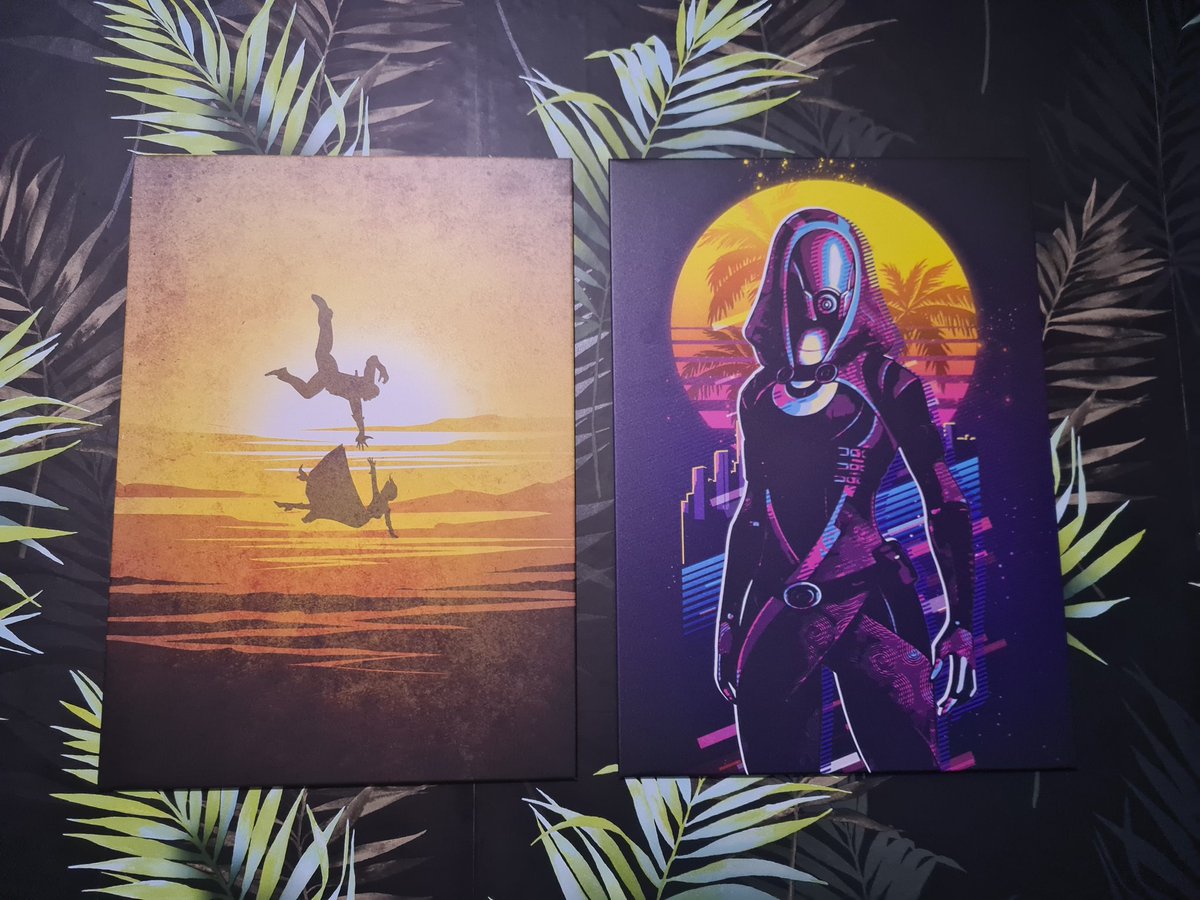 Koniako_'s tweet photo. So my other half told me to pick 2 @Displate as she was getting some for herself. You know I had to go tail from @masseffect and a Bioshock Infinite one, both stylised of course :) https://t.co/SGOPULoOfO