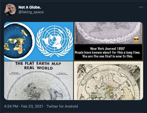 FlatHall's tweet photo. For systematically Spread Misinformation &amp; deny proven facts with Bible Based Physics🐍🍎

Provide no back up evidence
Being the perfect example of denialism,stupidity, ignorance, lack of logic &amp; analytic thinking

Inducted into Flat Earth Hall Of Shame

Not A Globe
@faking_space https://t.co/B75631sIvr