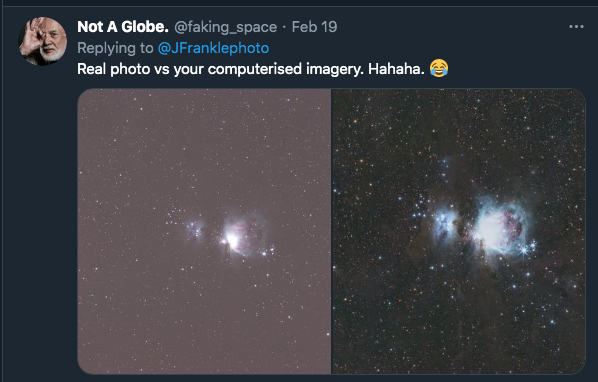 FlatHall's tweet photo. Physicist in action!

#flatearth #stupidity #flatfail #flatbrain https://t.co/hrc3TCWVji