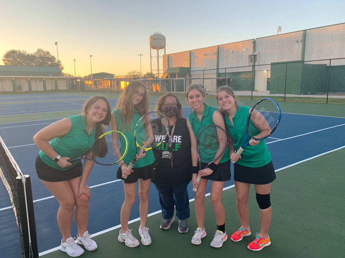 Congratulations to <a href="/gulfhighschool/">Gulf High School</a>  <a href="/buonsanto_bruno/">Bruno Buonsanto</a> on your win tonight. It was a beautiful evening for tennis. 🎾