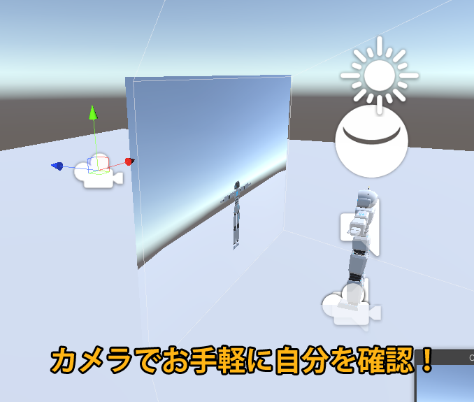 glasses09454853's tweet photo. 新入社員のタケです!😑
Unityですごく簡単に自分の姿を見たいときはRenderTextureを使うと良いでしょう。
カメラからの映像を投影することでリアルタイムに変わっていくテクスチャになります。
見た感じは鏡というより奥行きを感じないのでディスプレイに近いですね。
#Unity #鏡 #RenderTexture https://t.co/un6E1eZVwB