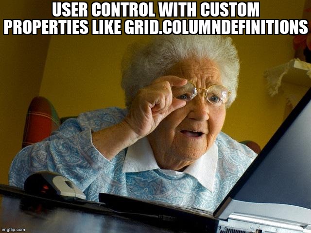 overflow_meme's tweet image. User control with custom properties like Grid.ColumnDefinitions stackoverflow.com/questions/6634… #wpf #csharp #usercontrols