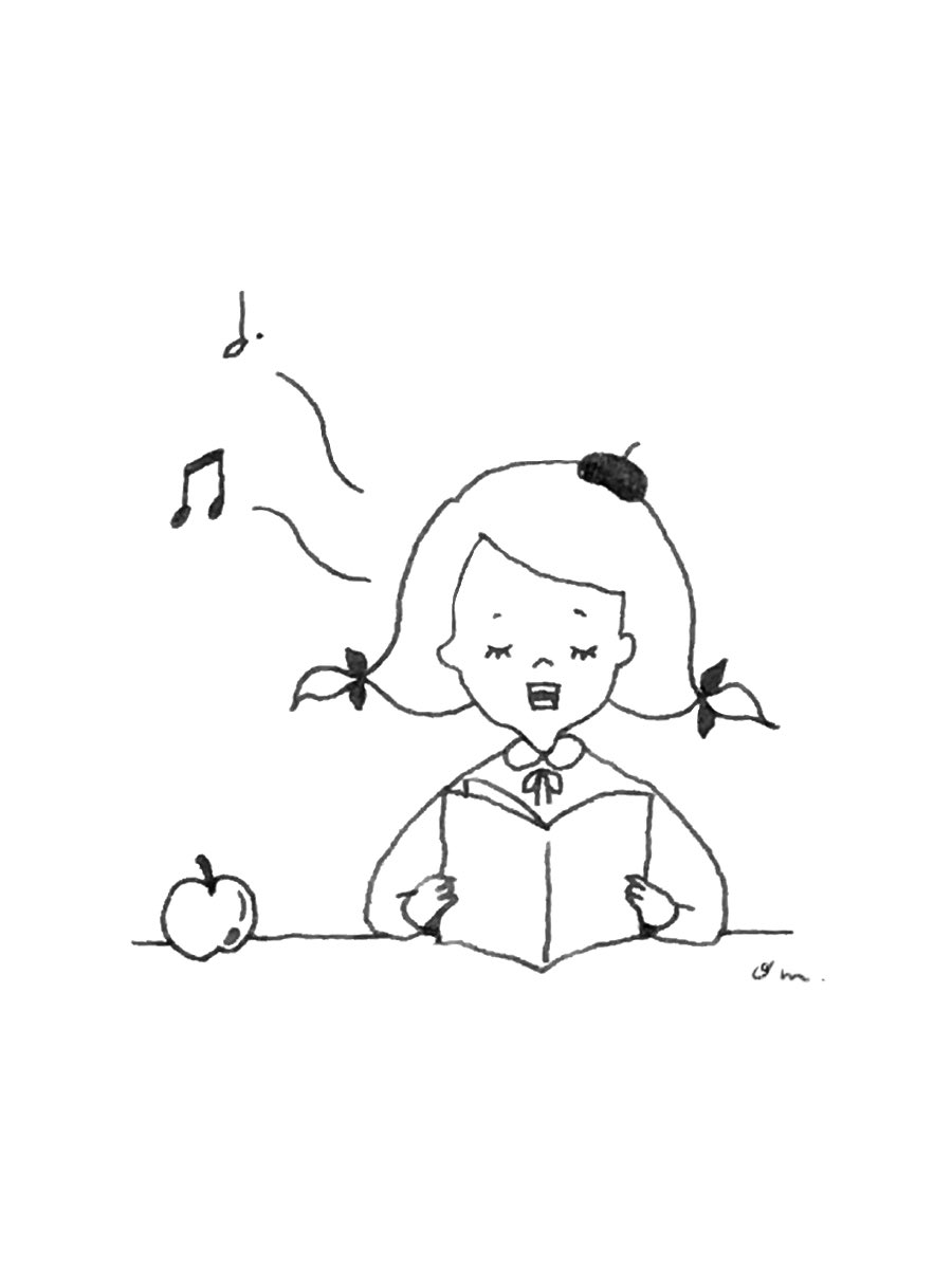 イラストomochi モノクロのままも好きだけど 色塗り練習 イラスト 線画 絵本