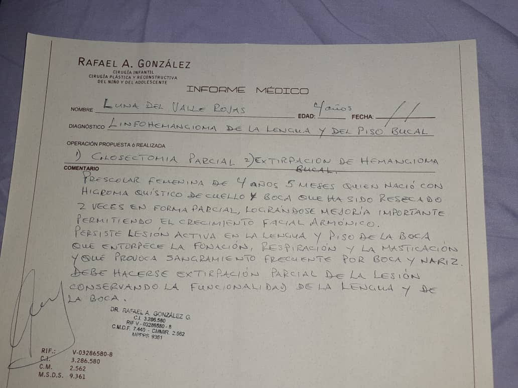jose3045's tweet photo. Pido la ayuda para poder reunir el dinero de la operación mi hija que cuenta con un hidroma quístico en cuello y lengua y presenta fuerte sangrado todos los días @MamaLisVzla @nayrenchi @ConstruyamosPVE @lillacraa @TipsSabrina @_Futbolero_ @JoseAltuve27 
https://t.co/UG6i89fTqi https://t.co/anXd3puq5S