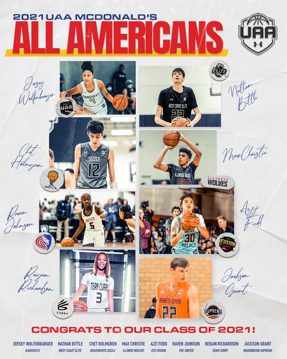 Congratulations to our boys and girls UAA Class of 2021 named All Americans!!
