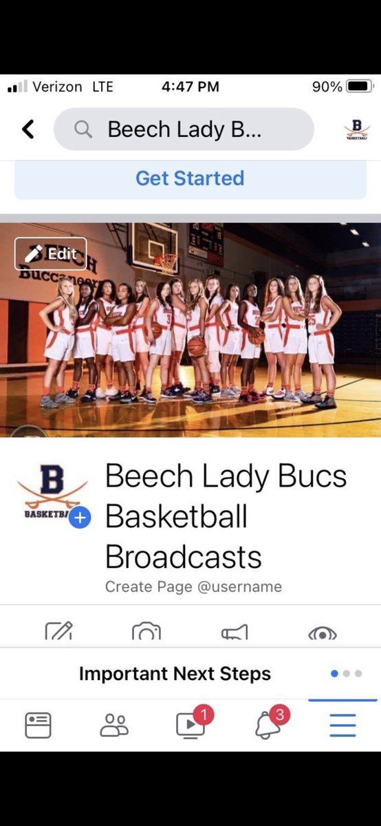 Stream semi final action of the lady Bucs on Facebook below