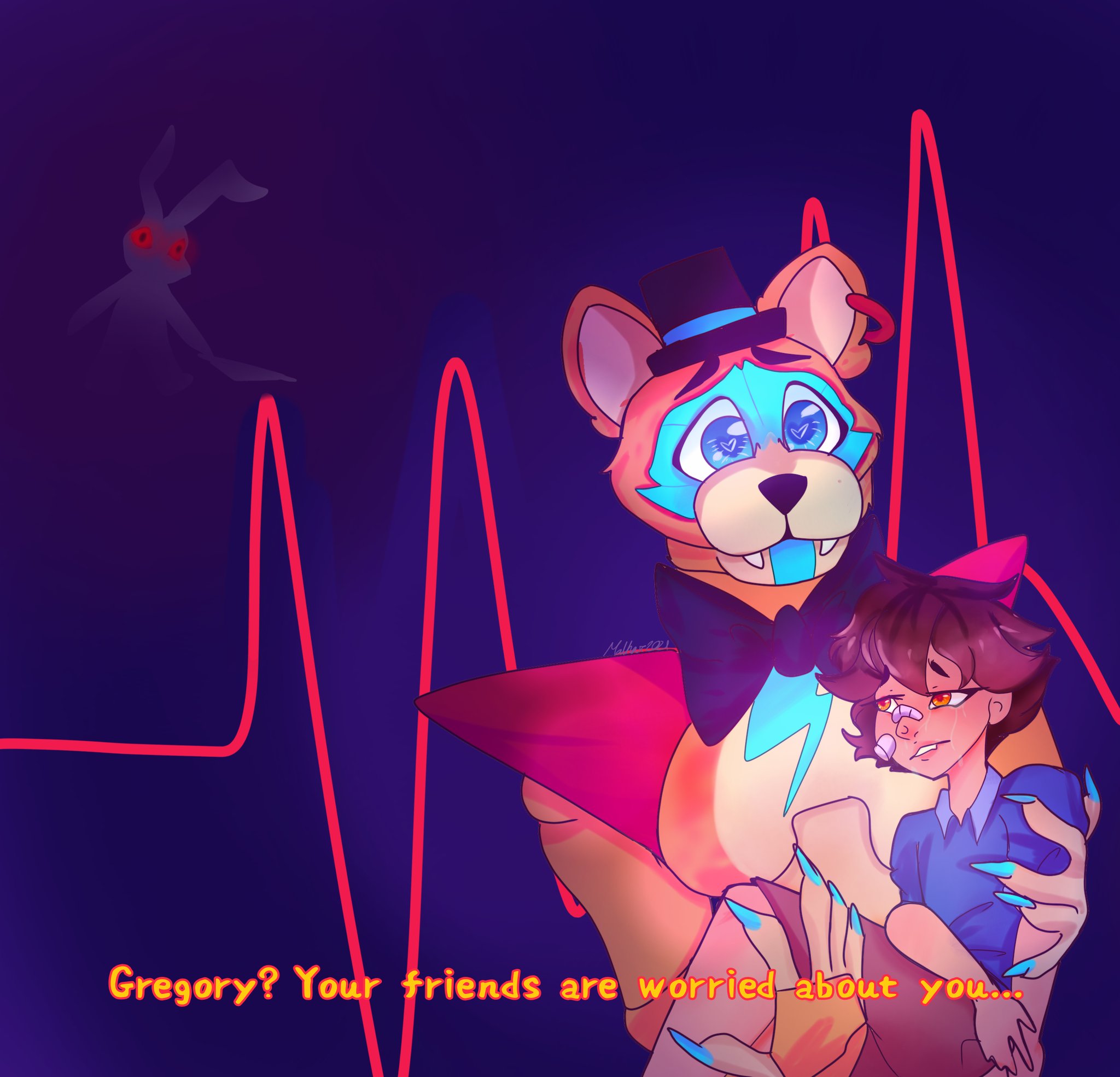 Gregory, your friends are worried about you - fivenightsatfreddys