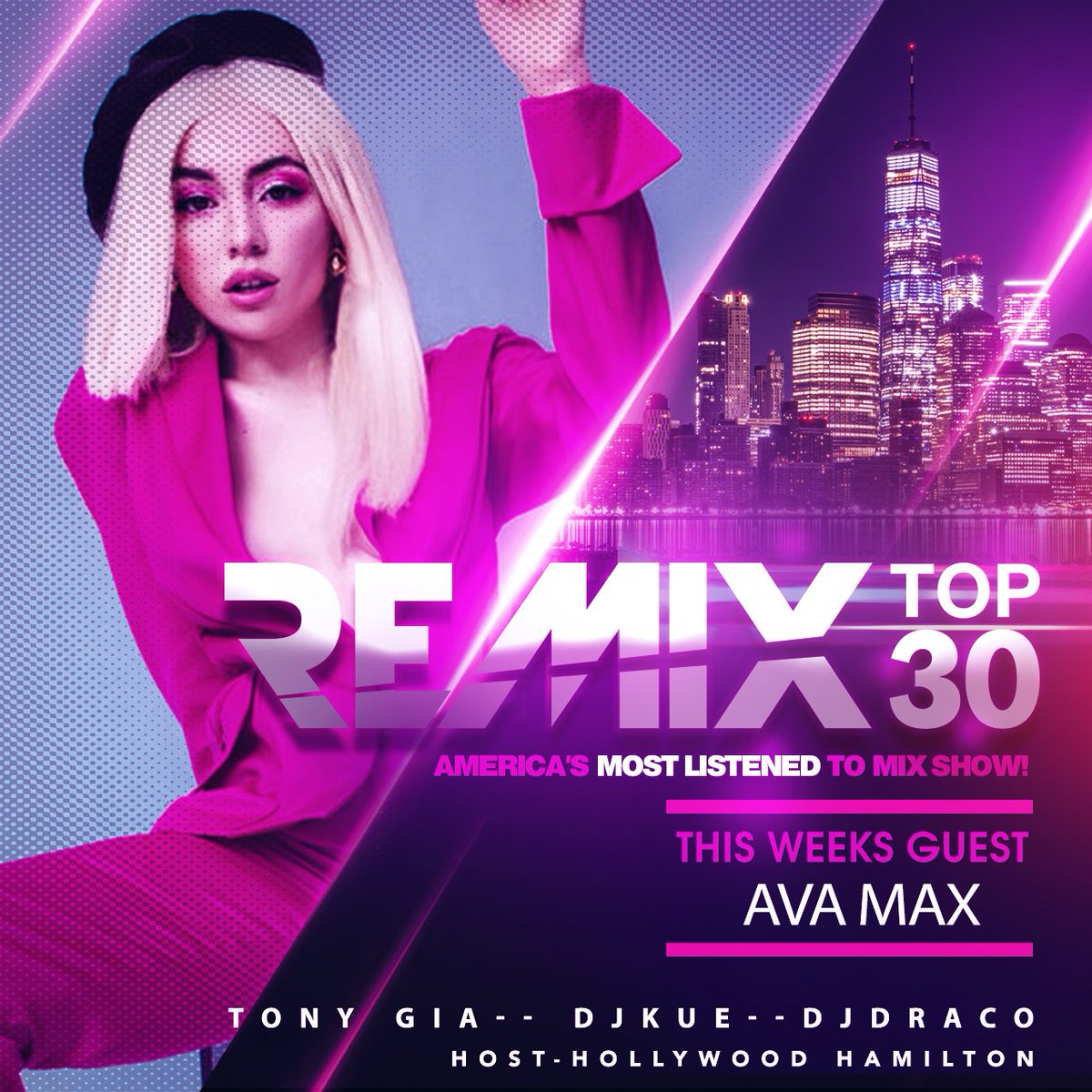 <a href="/AvaMax/">AVA MAX</a> &amp; <a href="/JamesArthur23/">James Arthur</a> our GUESTS this past WKND. Ya missed it?-&gt;bit.ly/2NChchM 🧨ON DECKS: <a href="/DJKue/">DJ Kue 🐀</a>, <a href="/DJDraco410/">DJ Draco</a> &amp; <a href="/DJTonyGia/">gia-logically correct ☢️</a> 🧨HOST: <a href="/HollyHamy/">Hollywood Hamilton</a> - By: <a href="/idjnow/">idjnow</a> &amp; @DMusicPool
