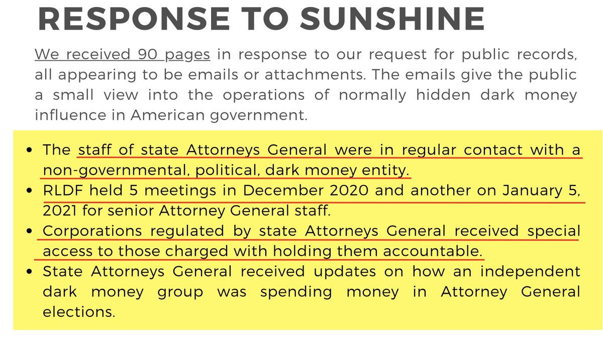 So much is just insanely corrupt here, I'll just start with *since when can corporations lobby THE LAW ENFORCEMENT MECHANISM IN A STATE?*Not politicians. THE FUCKING PROSECUTORS???