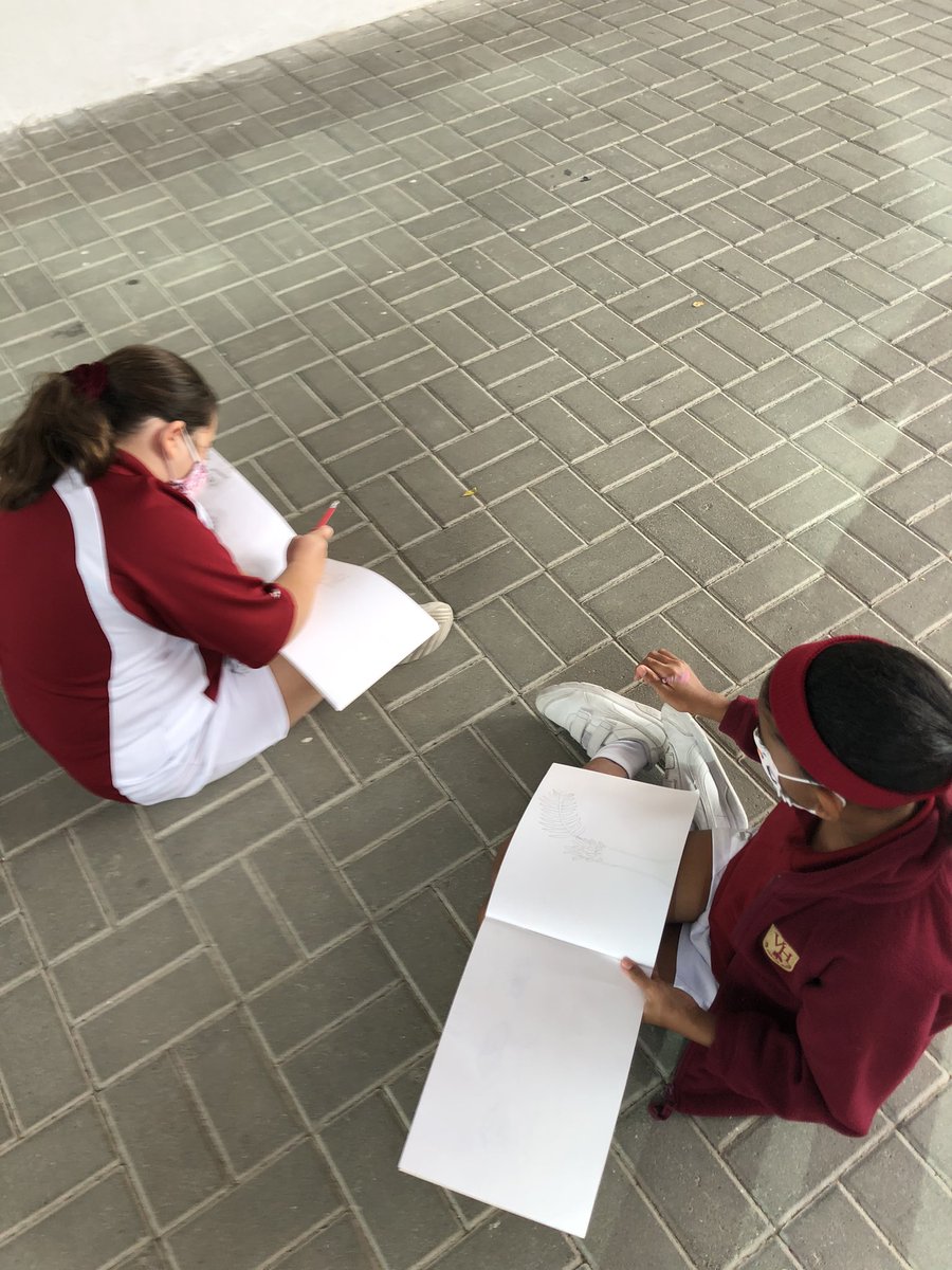 VHPS_Year5's tweet photo. Year 5 Green are spending the morning outside with their sketch books. It’s time to take in our school environment and the nature around us #vhpsthelittlethings #smallschoolbigheart https://t.co/XvZrTC6Xhz
