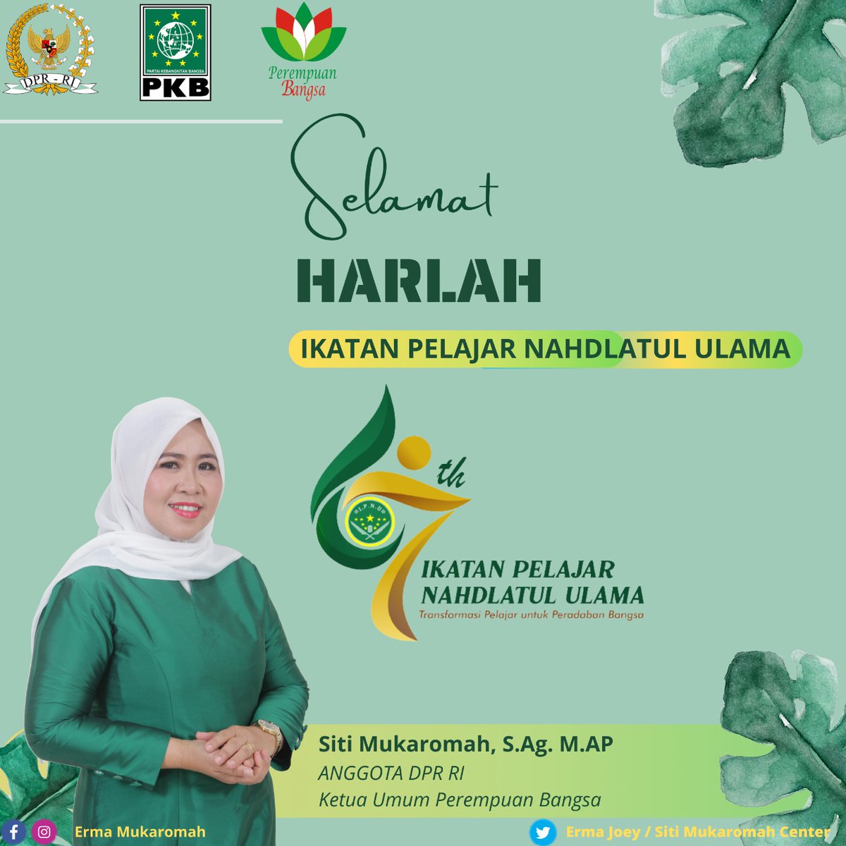 #harlahipnu67 #February2021 @pp_ipnu @PPIPNU @nuchannels @nu_online @ppippnu @Netizen_NU @ipnuprogresif