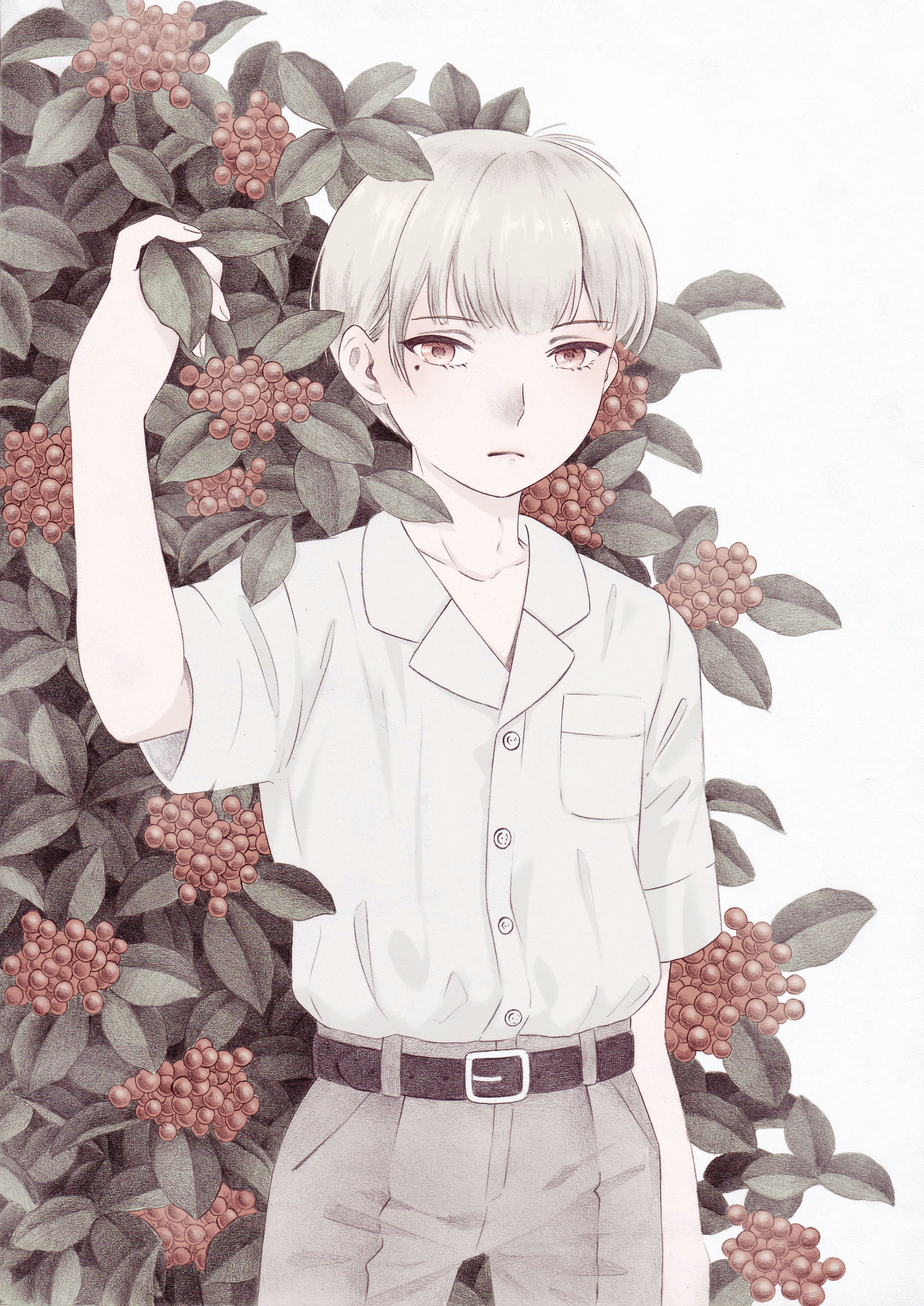 Kuri イラスト イラスト好きな人と繋がりたい イラスト好きと繋がりたい 創作 珍しく男性キャラを描きました 少し 淡い雰囲気を出してみました T Co 0s011kikhr Twitter