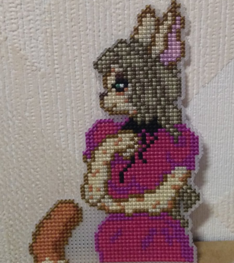 AnnaLucyPixels's tweet photo. Cat girl in pretty dress! For @crow_steppe
I drew these pixes by myself from photo and stitched.
#crossstitching #crossstitch #crossstitcher #handmadewithlove #handmadestuff #furry #furryart #furryartwork #furryartist #furrydrawing #furryoc #furrycommunity #pixelart #pixel https://t.co/DpGTmvXgep