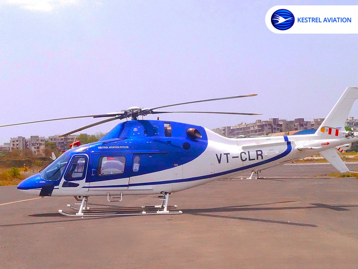 KestrelIndia's tweet photo. Why settle for less when you can choose the best charter helicopter service in town! Come fly with Kestrel Aviation. Call for booking on  +91 90499 91678 Visit on: https://t.co/UZ6EDIjJyS #KestrelAviation #Tried #Trusted #HappyClients #Safety #FlyWithKestrel #CharterHelicopter https://t.co/Kooi50SbIa